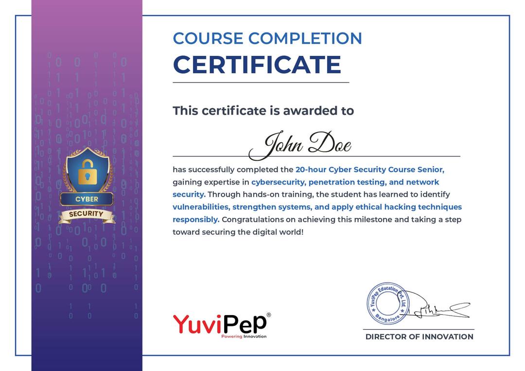 Course Completion Certificate
