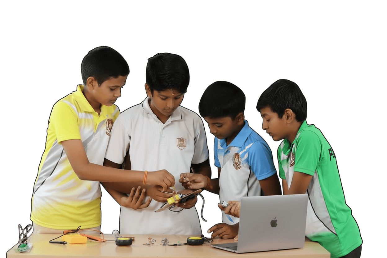 YuviPep students collaborating